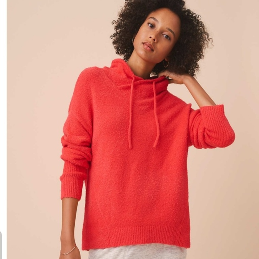 Lou & Grey Fuzz Boucle Cowl Sweater